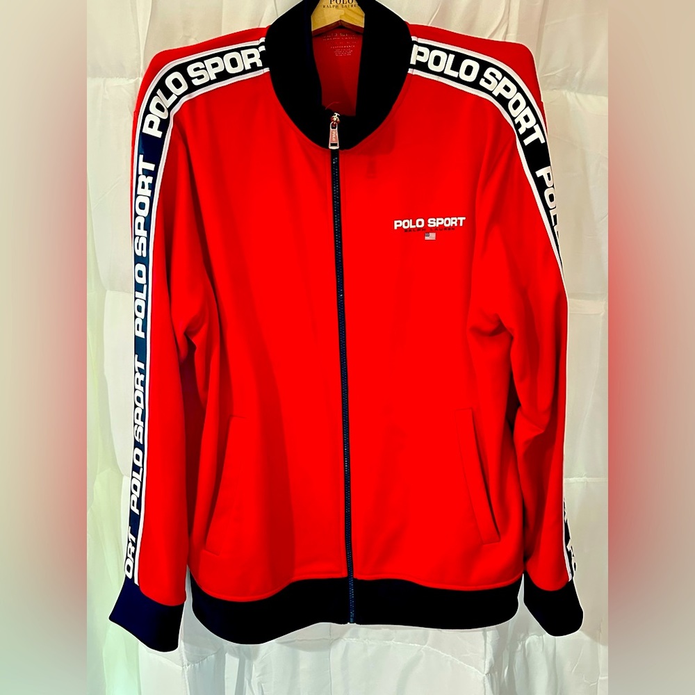 Polo (Ralph Lauren) sweat jacket, red size XL